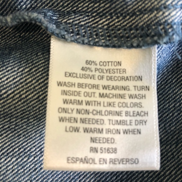 Unisex Classic Jean Jacket 4T Boys & Girls - Picture 4 of 4